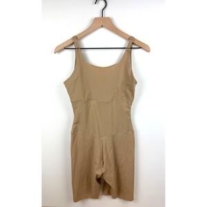 Maidenform‎ Shapewear Bodysuit Romper Beige Sleeveless Womens Large
